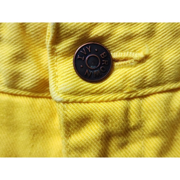 Vintage Ivy Brown Womens Cotton High Waist Mom Jeans Size 8 Yellow Made in USA - Picture 6 of 13